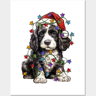 Christmas Puppy Posters and Art